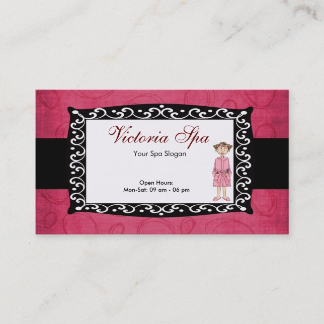 Spa Business Business Card (Front)
