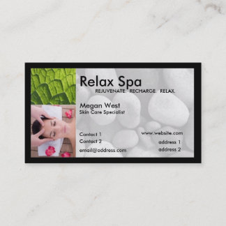 Spa business card