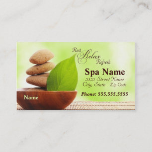 Spa Business Cards