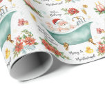 Spa Christmas themed for Spa Lovers Wrapping Paper<br><div class="desc">Spa Christmas themed for Spa Lovers Wrapping Paper</div>