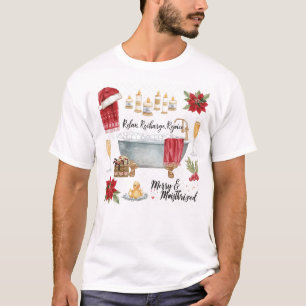 Spa Christmas with Santa Hat T-Shirt