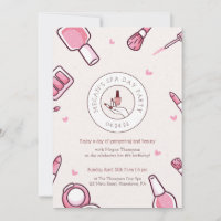 Spa Day Birthday Party Invitation