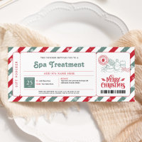 Spa Day Christmas Gift Certificate