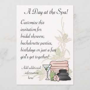 Spa Day Invitation