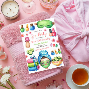 Spa Day Party Birthday Party Invitation