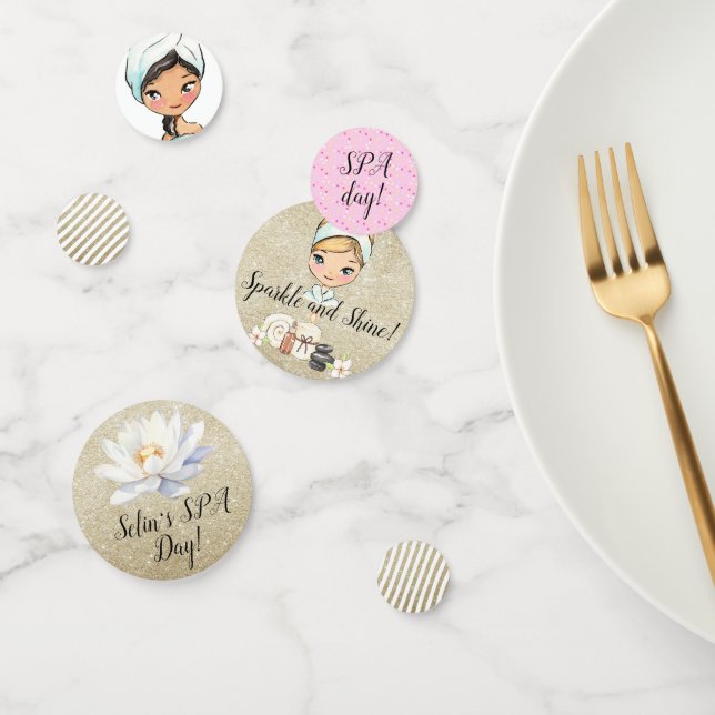 Spa Day party Table Confetti (Group)