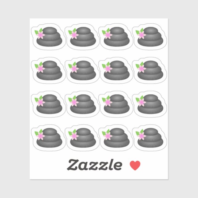 Spa Day Zen Stones Relaxation Day Bujo Planner (Sheet)