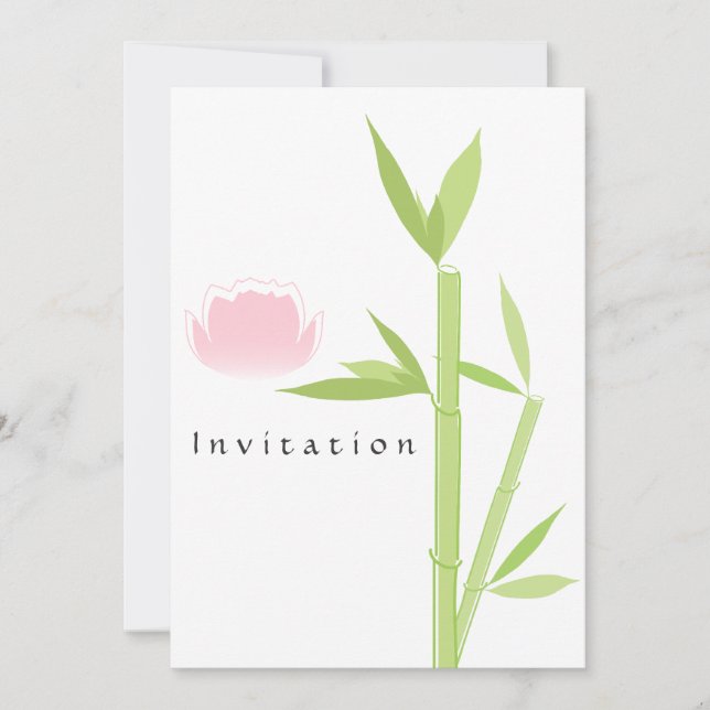Spa Elegant Invitation Card (Front)