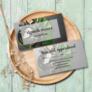 Spa Esthetician Salon Script Calligraphy Business Card
