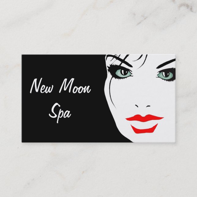 Spa Hair Beauty Salon Cosmetologist Makeup Artist Business Card (Front)