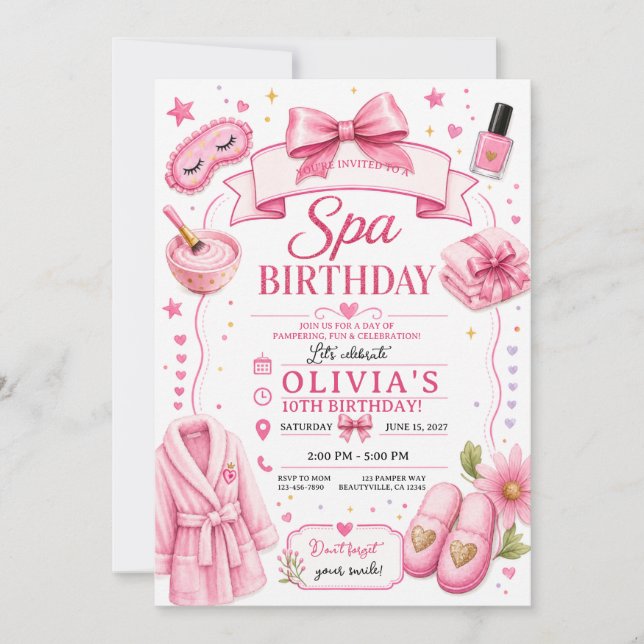 spa invitation coquette (Front)