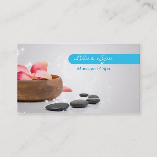 Spa & Massage Business Card (Front)