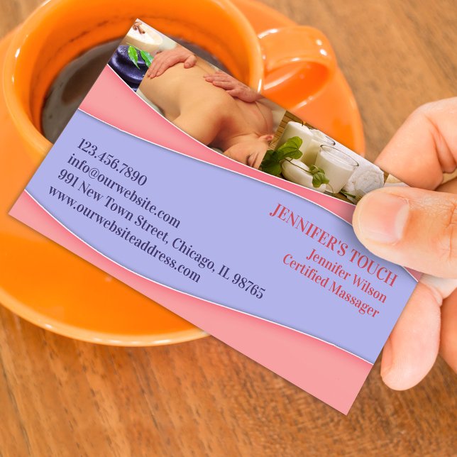 Spa Massage Business Card Template (Creator Uploaded)
