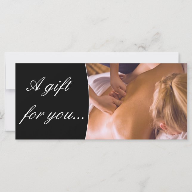 Spa Massage Gift Certificate (Front)