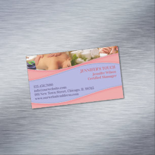 Spa Massage Magnetic Business Card