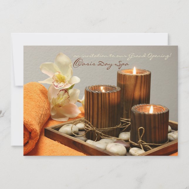 Spa, Massage, Relaxation Invitation (Front)