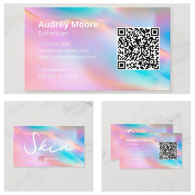 Spa Modern Aesthetician Business Card (Spa Modern Esthetician Business Card
)