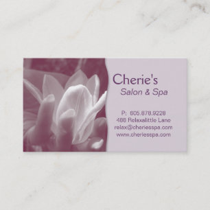 Spa - Nail Salon Manicure Lilac Business Card
