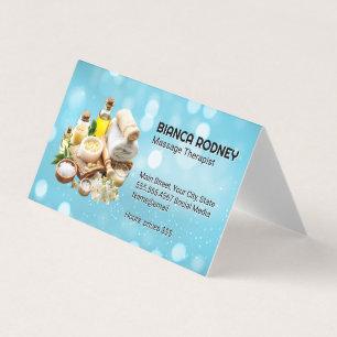 Spa Oils and Bath Salts Boke Business Card