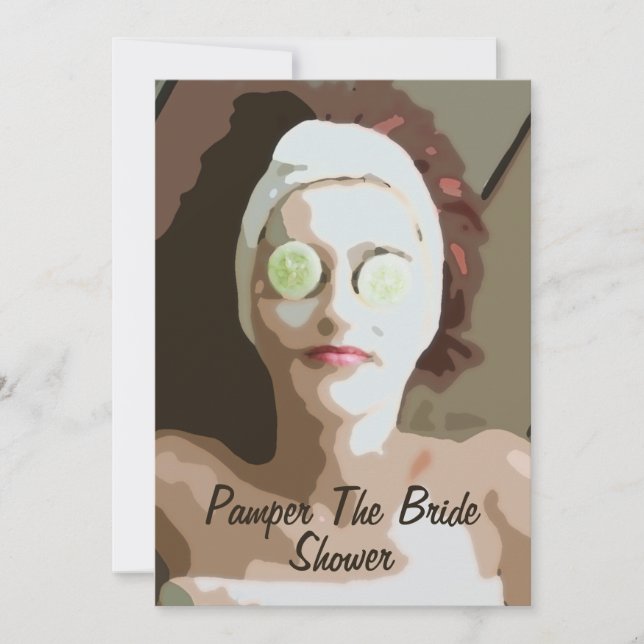 Spa Pamper The Bride Shower Invitation (Front)