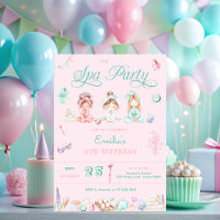 Spa Party Birthday Pink