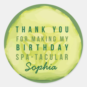 Spa Party Cucumber Label