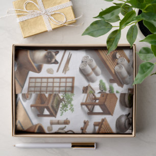 Spa party for Siamese Cat Lovers Tissue Paper