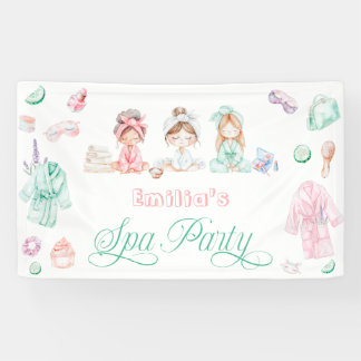 Spa Party Girl Birthday Banner