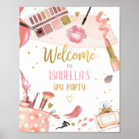 Spa Party Glitz Glam Makeup Girl Welcome