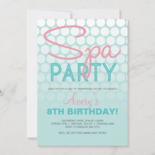 Spa Party Invitation