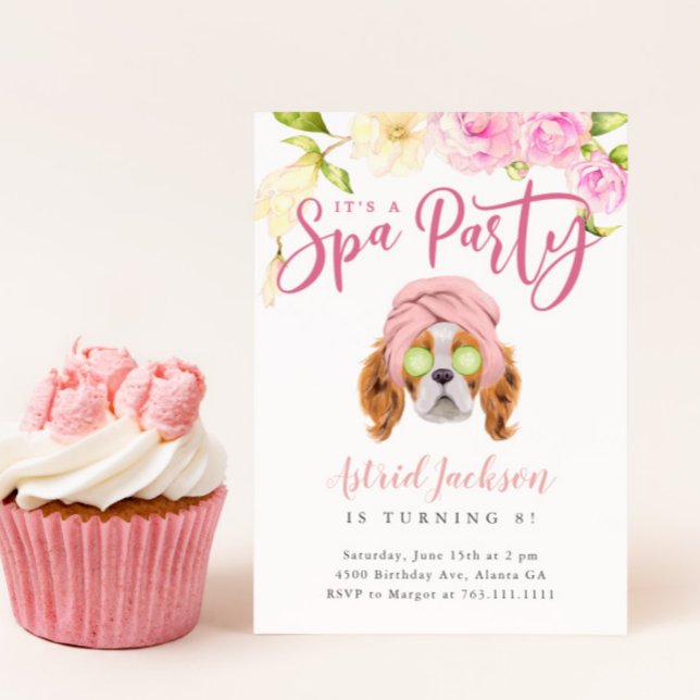 Spa Party Kids Birthday Invitation (Creator Uploaded)