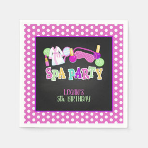 Spa Party Napkin - Custom