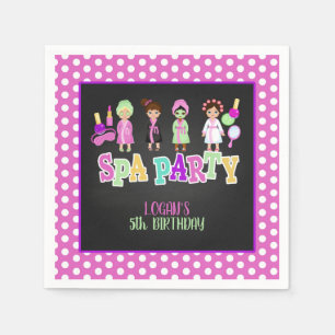 Spa Party Napkin - People Custom