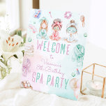 Spa party Pastel Birthday Welcome Pedestal Sign<br><div class="desc">Spa party Pastel Birthday Welcome Pedestal Sign
Matching items available.</div>