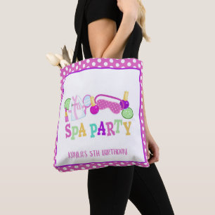 Spa Party Tote Bag - White