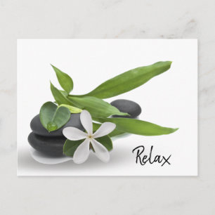 Spa Party with Stones Invitation Postcard