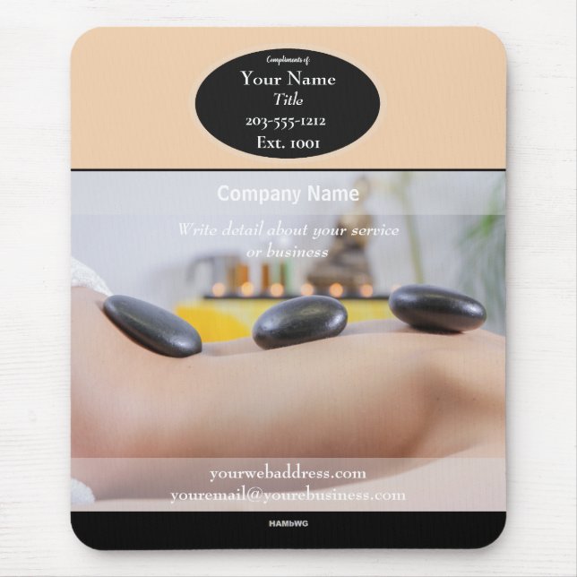 Spa Promotional Mouse Pad - HAMbyWG (Front)