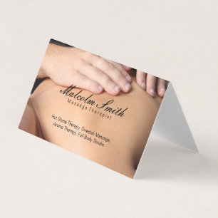 Spa Retreat Massage (appointment card) Business Card