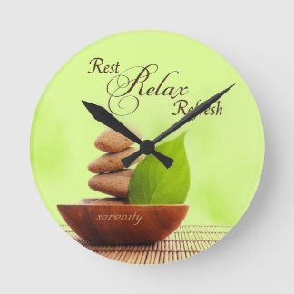 Spa Retreat Wall Clock