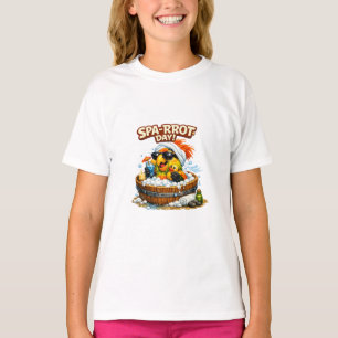 Spa-rrrot Day Funny Parrot Spa Relax Design T-Shirt