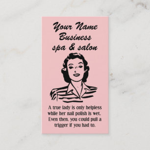 Spa Salon Beautician Unique Business Card