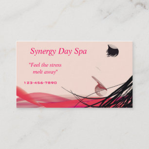 Spa Salon Makeup Hair Stylist Business Card