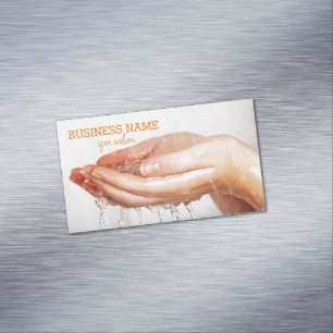 Spa salon, spa Magnetic business card