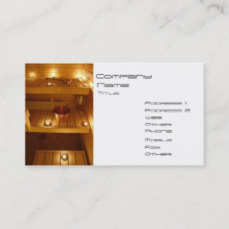 SPA, Sauna Business Card