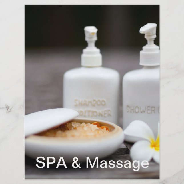 SPA settings Flyer (Front)