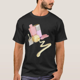 Spa Supplies Spilled Nail Polish Kit Makeup Tech M T-Shirt