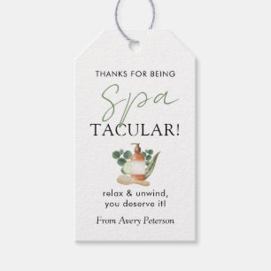 Spa-Tacular Teacher Appreciation Spa Gift Tags