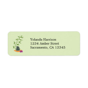 Spa Theme Address Label Return Address Label