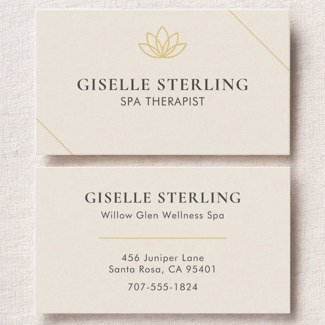 Spa Therapist Business Card (Creator Uploaded)