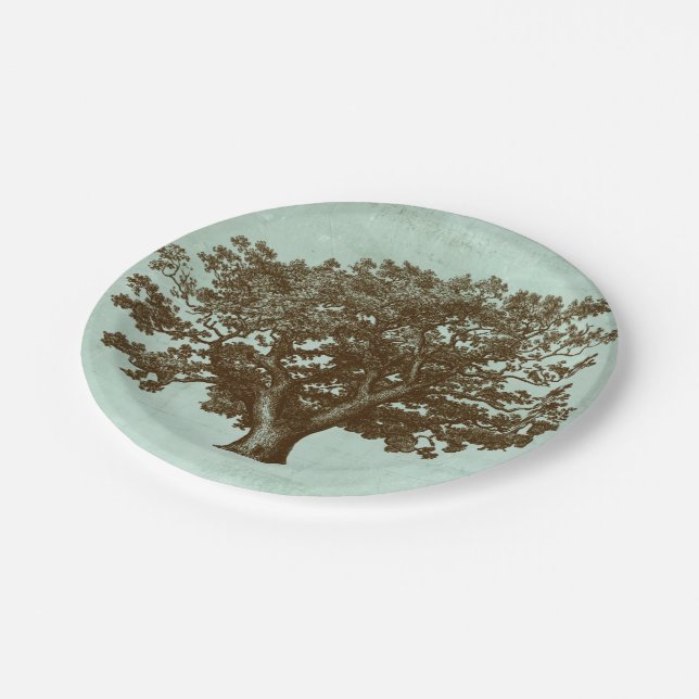 Spa Tree IV Paper Plate (Angled)